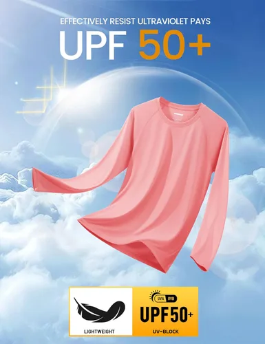 Miniatura 144 de MAGCOMSEN Camisas de manga larga para hombre, protección solar UPF 50+, camisetas atléticas para senderismo, correr, entrenamiento, protección