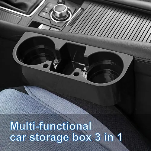 Miniatura 6 de Augeny Organizador de Asiento de Coche, Caja de Almacenamiento Multifuncional Portátil para Consola Central, Organizador de Espacio de Asiento