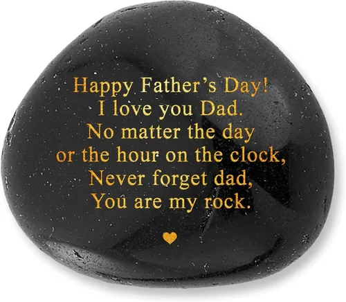 Regalos Únicos para el Día del Padre para Hombres - Piedras Decorativas Gravadas de Regalo para el Día del Padre para Papá de Hijo - Conmovedor Eres