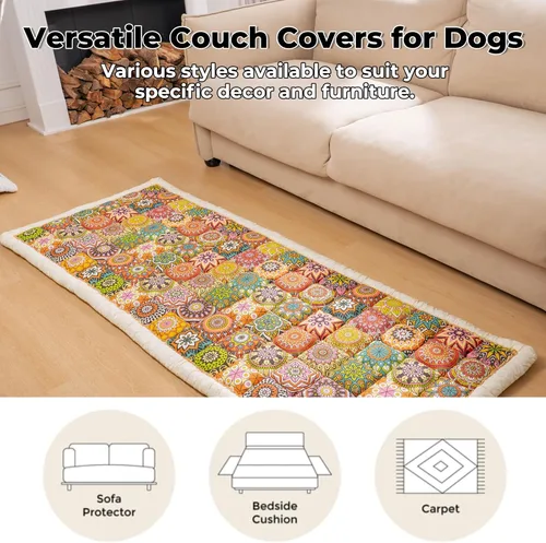 Miniatura 4 de FUNNY FUZZY Fundas de sofá para mascotas, fundas de sofá para perros, fundas de sofá lavables para perros, fundas protectoras de muebles