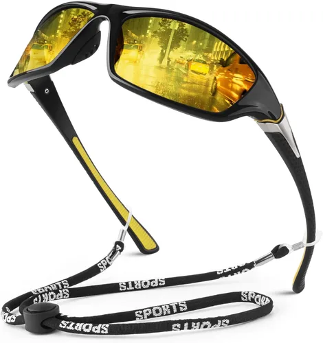 Miniatura 22 de WEAROYO - Gafas de sol polarizadas deportivas para hombres y mujeres, gafas de pesca y conducción rectangulares, protección UV400 Marco C