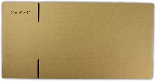 Miniatura 4 de EcoSwift 10 cajas de embalaje de la cartulina acanalada 12x4x4 que envían por correo los cartones móviles de la caja de envío