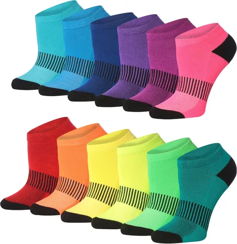 Miniatura 40 de Tipi Toe Women’s 12 Pack Cushioned Low Cut Socks – Breathable, Moisture-Wicking Athletic Comfort for Running & Daily Wear