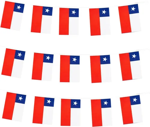 Miniatura 26 de Bandera de Colombia, bandera colombiana, pequeña cadena de banderas de Colombia, mini banderas colombianas, utilizada para fiestas, escuela, eventos