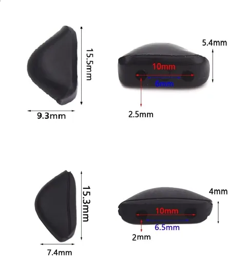 Miniatura 2 de 4 almohadillas de nariz compatibles con Galaxy para Oakley Fives Squared, Turbine, Straightlink, Chainlink, Crosslink Pro Sweep, Pit Bull, válvula