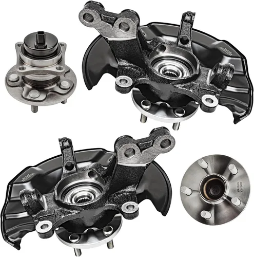 Miniatura 21 de Detroit Axle - Nudos de dirección delanteros de 2.5L de 2 piezas para Toyota 12-17 Camry, 2 nudos de dirección y conjunto de rodamiento de rueda