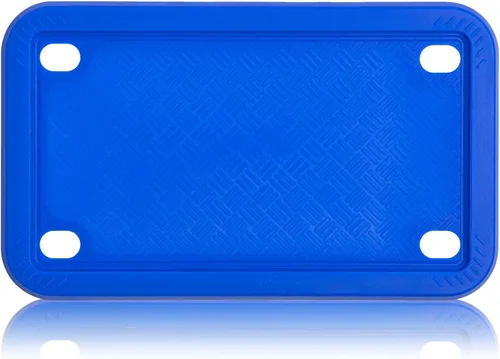 XCLPF Marcos de matrícula de silicona para motocicleta, soporte para matrícula de motocicleta de 4x7 pulgadas, placa trasera para motocicleta a Azul