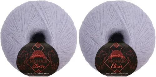 Miniatura 13 de JubileeYarn Mohair Elixir Yarn - 50g/Skein Baby Wool Blend - Cosmopolitan - 1 Skein