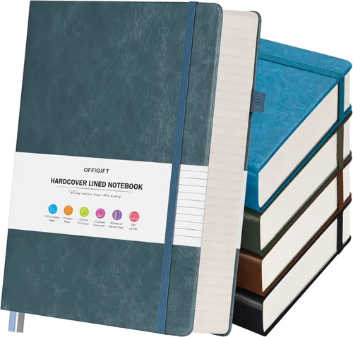 Miniatura 10 de Paquete de 5 Cuadernos de Diario con Puntos Bullet, 312 Páginas Numeradas Cuadernos de Cuadrícula de Puntos al Por Mayor, Papel de 100gsm Sin