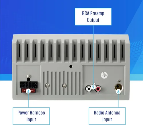 Miniatura 7 de JENSEN MPR420 - Estéreo de coche con pantalla LCD de 7 caracteres doble DIN Llamadas manos libres Bluetooth y transmisión de música Asistente