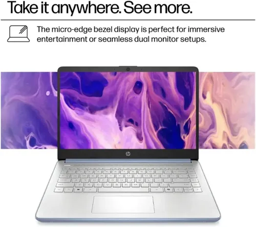 Miniatura 5 de HP 14 Laptop ultraligera para estudiantes y hogar (LED de 14 pulgadas, Office 365 de 1 año, Intel N150 de 4 núcleos (>N4120), 4 GB de RAM, 128 GB