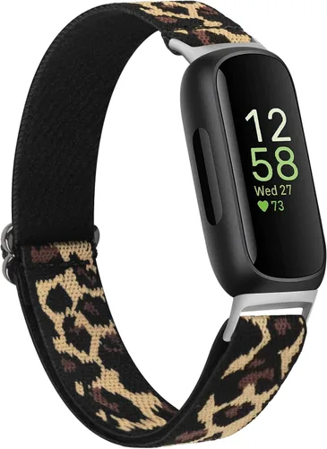 Miniatura 11 de Vancle Correas elásticas para Fitbit Inspire 3 para mujeres, bandas ajustables y transpirables de nylon elástico compatibles con Fitbit Inspire 3