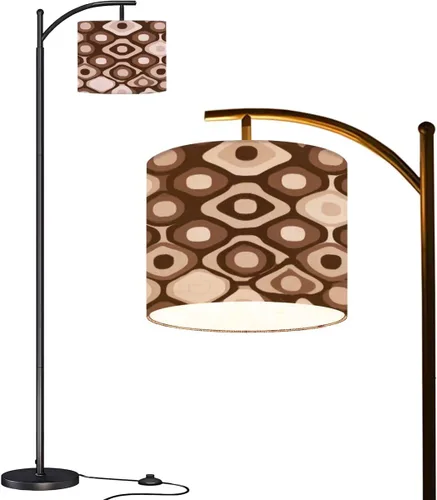 Miniatura 11 de Arc Floor Lamp Aesthetic mid century seamless retro design Decorative 50 s 60 s 70 s Tall Standing Lamp Modern Dimmable with Remote Adjustable Drum