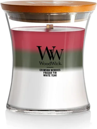 Miniatura 25 de WoodWick Vela mediana de reloj de arena Oceanic Mezcla de soja premium Mecha de madera agrietada Fabricado en Estados Unidos 9.7 onzas