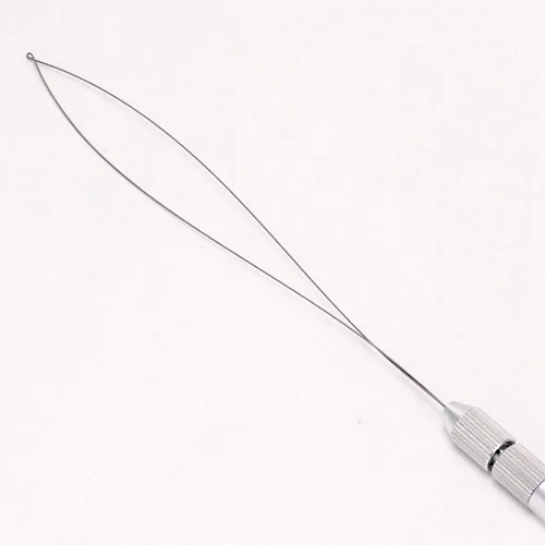 Miniatura 6 de Herramienta de rastas, mango de aluminio, herramienta de enclavamiento de aguja de gancho de tejido, aguja de gancho de tejido, enhebrador de bucle