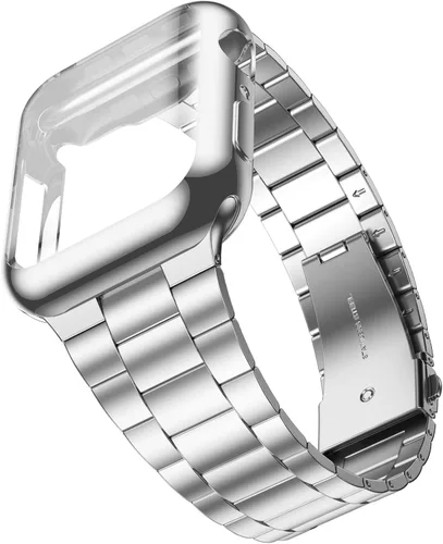 Miniatura 14 de Wolait Compatible con Apple Watch Band de 1.929 in 1.811 in 1.772 in 1.732 in 1.654 in 1.496 in 1.575 in 1.614 in, correas de acero inoxidable
