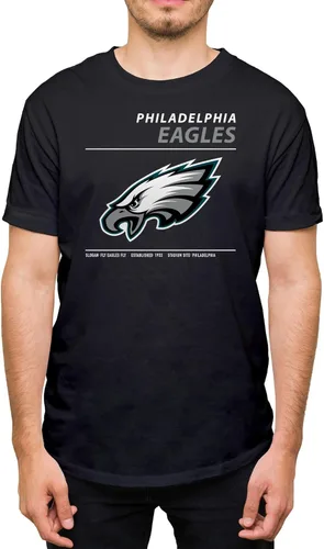 Miniatura 14 de Hybrid Sports NFL - Team Logo and Stats - Adult Unisex Short Sleeve Fan T-Shirt for Men and Women - Officially Licensed rojo