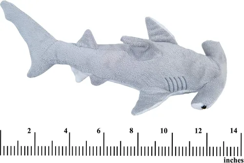 Miniatura 7 de Bedwina Tiburones de peluche – Paquete de 2 juguetes grandes de tiburón Mako de 14 pulgadas y cabeza de martillo de 13 pulgadas, juguetes