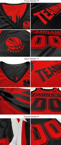 Miniatura 6 de Personaliza tu propio uniforme de baloncesto reversible, nombre y número personalizados para hombresmujeres y jóvenes, talla única
