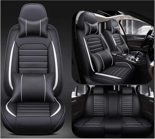 Car Seat Cover Waterproof Full Set Leather, for Opel Zafira Tourer Astra K Insignia 2014 Meriva B Vectra C Mokka, Leather 5-Seat Car Seat Covers All