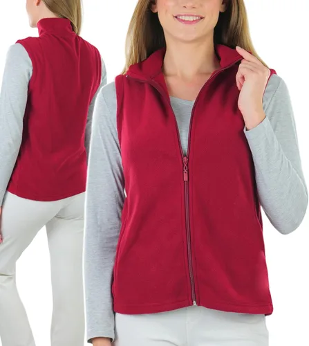 Miniatura 6 de ToBeInStyle Chaqueta de forro polar con cremallera y cuello alto para mujer