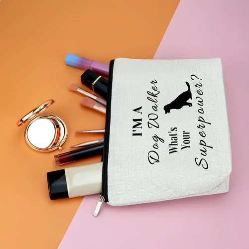 Miniatura 5 de Bolsa de maquillaje Dog Mom - Regalos para amantes para mujeres y mamá de piel - Bolsa de cosméticos para mascotas para nuevos dueños de perros