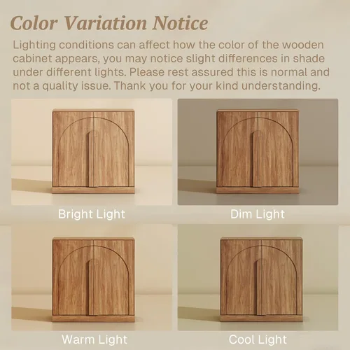 Miniatura 7 de BELLEZE Juego de soporte modular de TV de 4 piezas, centro de entretenimiento moderno con asas anchas de madera, aparadores con estantes ajustables