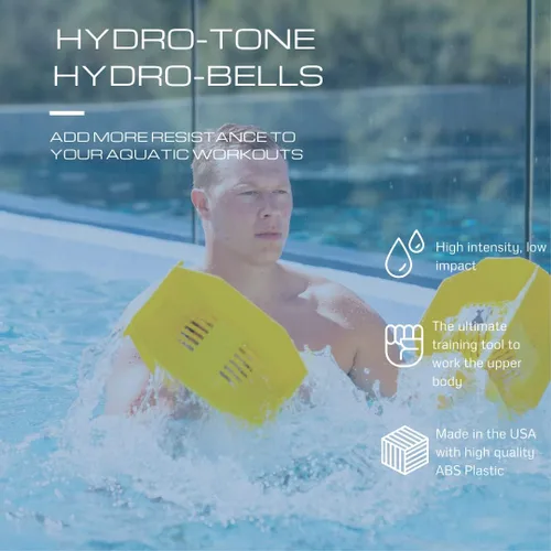 Miniatura 5 de Aquastrength Hydro-Tone - Sistema de ejercicio para piscina de cuerpo total Pesas de agua funcionales isocinéticas Construye músculo, fácil