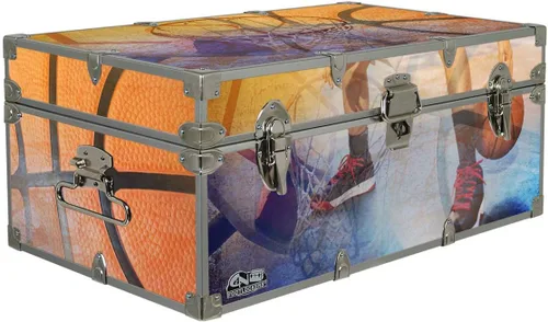 Miniatura 15 de C&N Footlockers Baúl de diseñador – Baúl de almacenamiento con temática deportiva – Disponible en 15 temas diferentes – 32 x 18 x 13.5 pulgadas