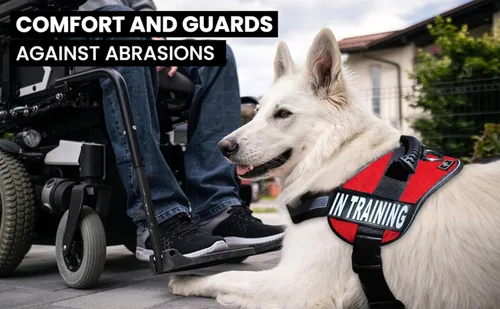 Miniatura 4 de Chaleco de entrenamiento para perros de servicio, arnés ajustable sin tirones con parches. Chaleco de entrenamiento para perros de servicio
