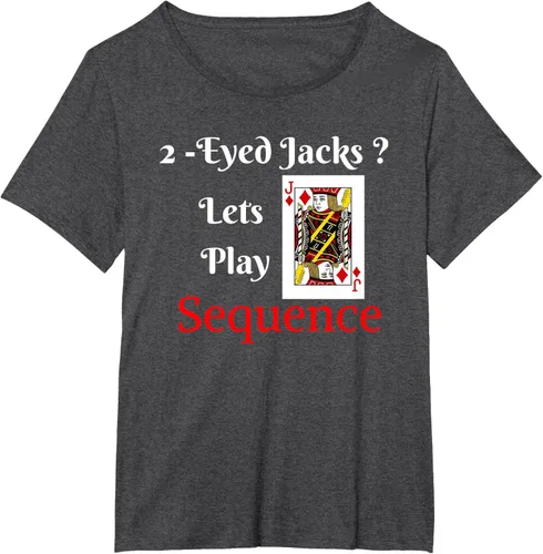 Miniatura 30 de Camiseta divertida con texto en inglés "I Have 2-Eyed Jacks Lets Play A Card Board Game