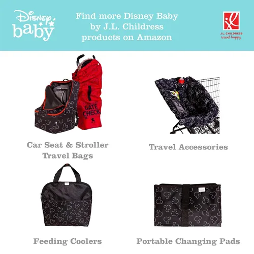 Miniatura 5 de Disney Baby by J.L. Childress - Ganchos para cochecito de bebé, accesorios esenciales de viaje para mamá, clip de mosquetón para cochecito