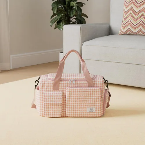 Miniatura 26 de Pequeña bolsa de gimnasio para mujer, bolsa de viaje con compartimento para zapatos