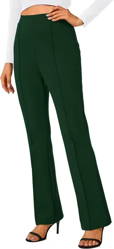 Miniatura 23 de Urban CoCo Pantalones de trabajo elásticos con corte de bota, pantalones de yoga pequeños para oficina casual