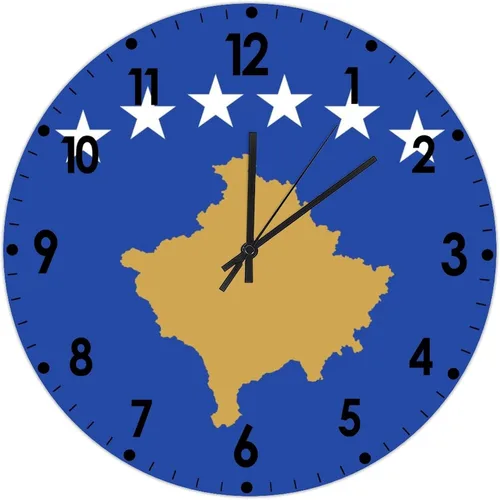 Miniatura 508 de Cheyan Reloj de pared con bandera de Canadá de 12 pulgadas, silencioso, sin tictac, de PVC, funciona con pilas, reloj redondo decorativo, regalo