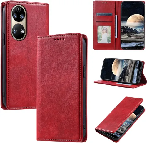 Miniatura 42 de Funda de cuero compatible con Google Pixel 7, compatible con Google Pixel 7 5G GVU6C GQML3 Flip Folio PU Funda de cuero negro