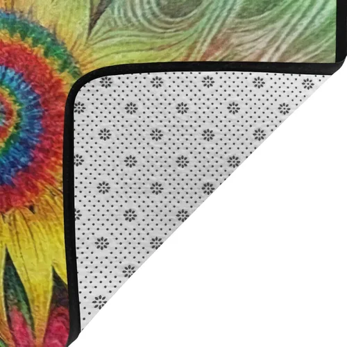 Miniatura 3 de Hippie - Alfombra de girasol para sala de estar, comedor, dormitorio, cocina, cuarto de bebé, tapete de yoga