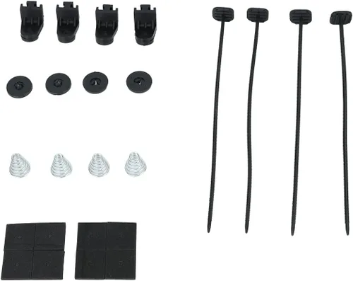 Miniatura 3 de BLACKHORSE-RACING Ventilador eléctrico de refrigeración del radiador de 10 pulgadas con relé de termostato y kits de montaje (2 piezas)