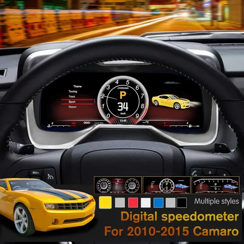 Miniatura 2 de Xuenav Panel de Instrumentos Digital para 2010 2011 2012 2013 2014 2015 Chevrolet Camaro SS Reemplazo de Pantalla Digital de Linux LCD Velocímetro