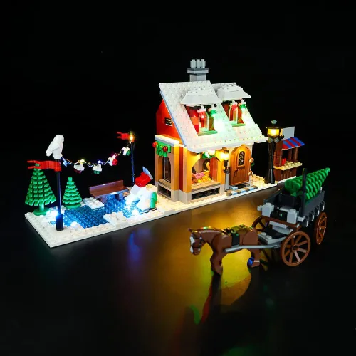 Miniatura 8 de Kit de luces LED compatible con Lego 10216, kit de iluminación de construcción para (Creator Holiday Bakery). (Solo kit de luz Led) (versión clásica)
