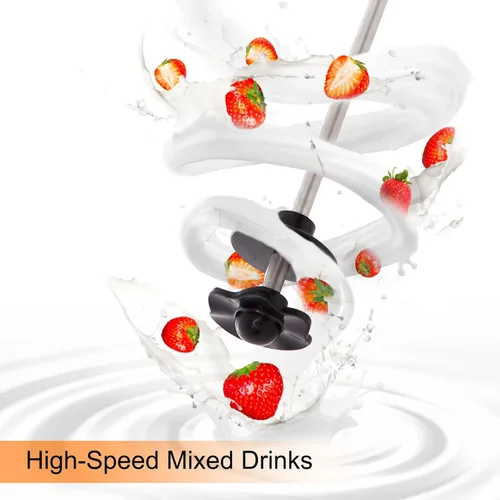 Miniatura 3 de Máquina para hacer batidos, mezclador eléctrico de acero inoxidable de velocidad ajustable, taza de mezcla de 16.9 fl oz para batido, bebidas