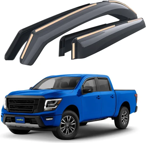 Miniatura 12 de Goodyear Deflectores de ventana de canal inastillables para Honda CR-V (CRV) 2017-2022, protectores de lluvia, viseras de ventana para automóviles