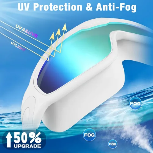 Miniatura 4 de Water Space 2 unidades de gafas de natación para adultos, antiniebla, gafas de natación para hombres, mujeres, jóvenes, protección UV, impermeables