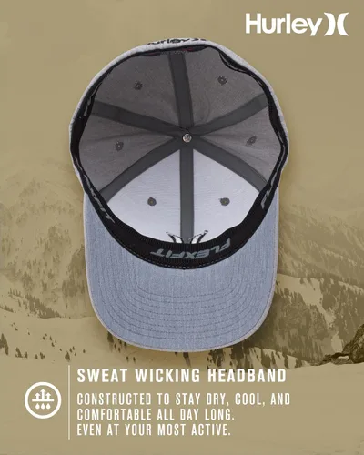 Miniatura 31 de Hurley Gorras para hombre - One & Only Flexfit Textures Cap - Sombreros ajustados para hombre, S-XL