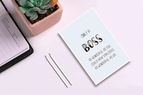 Miniatura 4 de Maravillosa tarjeta de cumpleaños de jefe, divertida tarjeta del día del jefe para líder, tarjeta de felicitación de agradecimiento