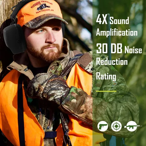 Miniatura 2 de PROHEAR Electronic Shooting Ear Protection Muffs 056-con caja de almacenamiento