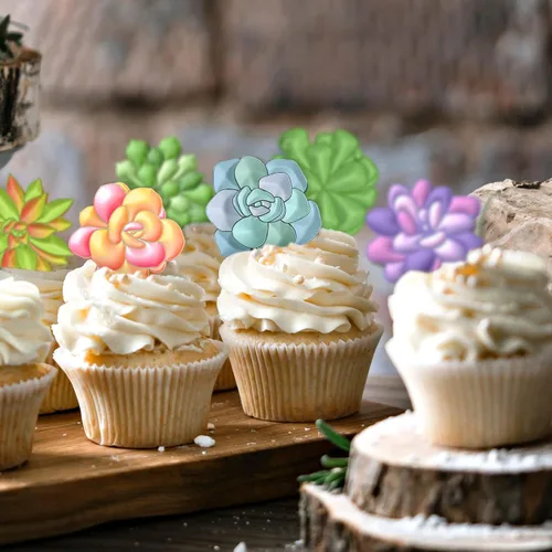 Miniatura 7 de Whaline Moldes de silicona 3D para fondant suculentas, cactus, hojas suculentas, moldes de resina, moldes de cultivo de plantas, cupcakes, galletas