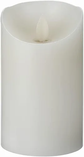 Miniatura 2 de Restaurantware - Velas de pilar sin llama de 3 x 5 pulgadas, 10 velas LED programables - Llama bailarina, para bodas y fiestas, velas blancas
