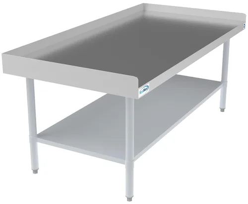 Miniatura 3 de KoolMore - Soporte de equipo comercial de acero inoxidable de calibre 16 - Soporte de plancha resistente de 30 x 60 con estante inferior (EQT-163060)