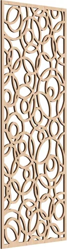 Miniatura 60 de Latrobe Paneles de pared decorativos de madera con calado, 9 3/8 pulgadas de ancho x 24 3/8 pulgadas de alto x 3/8 de alto, roble rojo rojo (Red Oak)